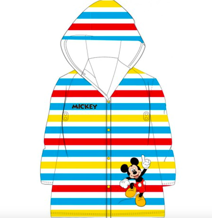 Mickey Stripped Raincoat